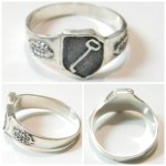 Leibstandarte SS Adolf Hitler silver ring