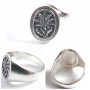 Alpen Divisions Edelweiss Division silver ring