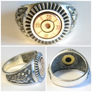 Handcrafted Silver 7,92 mm Mauser Bullet Casing Ring