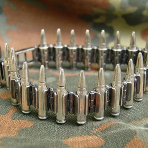 Silver bracelet Bullets