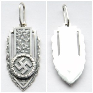 Silver swastika pendant