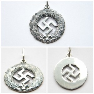 Silver swastika pendant