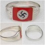 German Nazi NSDAP Swastika silver ring