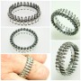 bullets silver ring