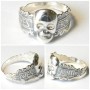 WWII German Skull and Crossbones Silver Ring
