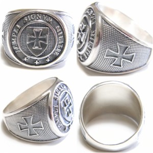 Knight Templar Sterling Silver Ring
