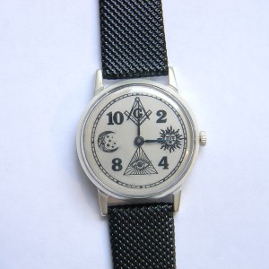 Masonic Watch Handmade Mechanical 15 jewels