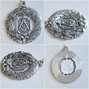 STERLING SILVER MASONIC PENDANT