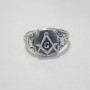 SILVER MASONIC RING