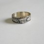 Silver ring SS Skull with oak leaf