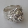 Men's 925 Silver Lion Head Ring