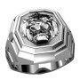 Lion Heart Men Ring Sterling Solid Silver