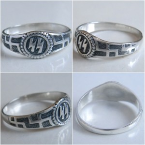 WW II German SS silver ring