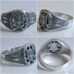 German General Assault badge Sterling Silver Ring