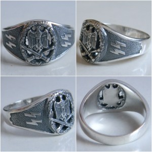 German General Assault badge Sterling Silver Ring