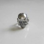 Skull in Moto helmet Silver Biker Men’s Ring