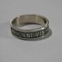 Si vis pacem para bellum silver ring