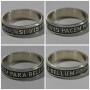 Si vis pacem para bellum silver ring
