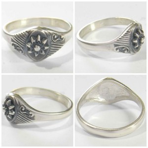 Silver rings edelweiss